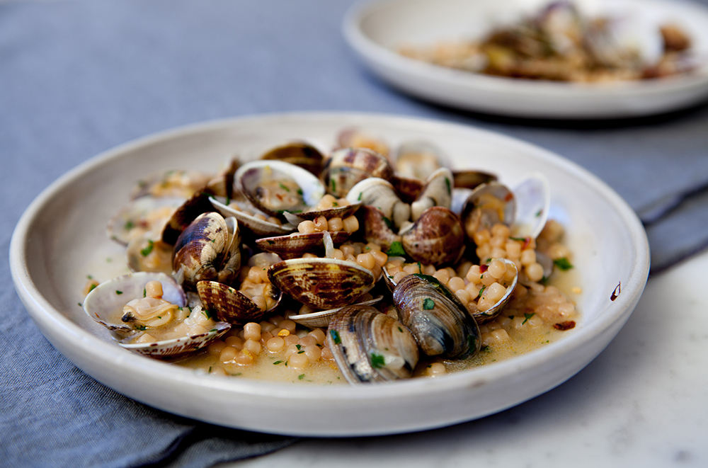 risotto-style kusksu with clams